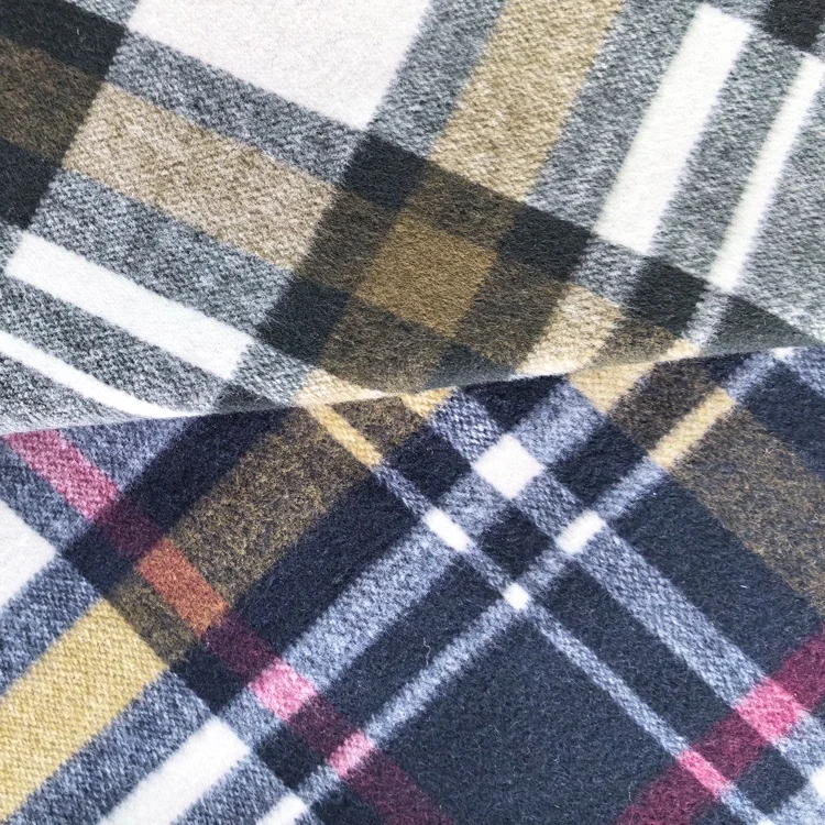 Factory supply wholesale price ready stock solid color woven wool melton woolen fabric