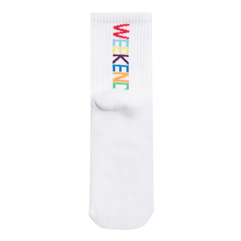 
Custom Iconic Embroidery Woven Logo Dress Socks for men 