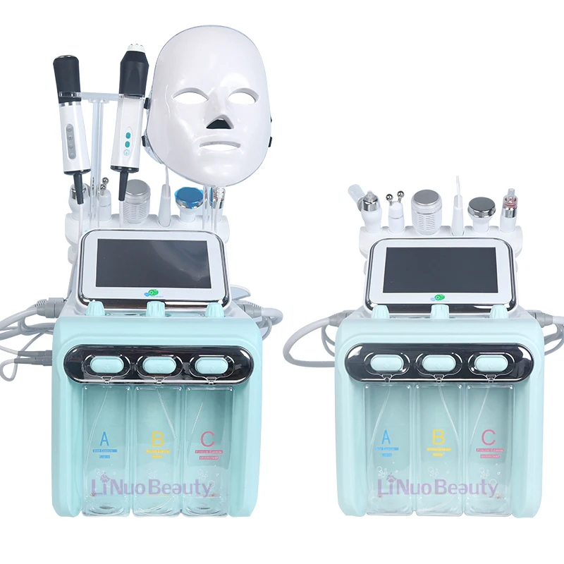 9 in1 Oxygen Jet Hydro Dermabrasion hydra dermabrasion  beauty machine  Peel Machine  H2O2 Oxygen Facial Machine