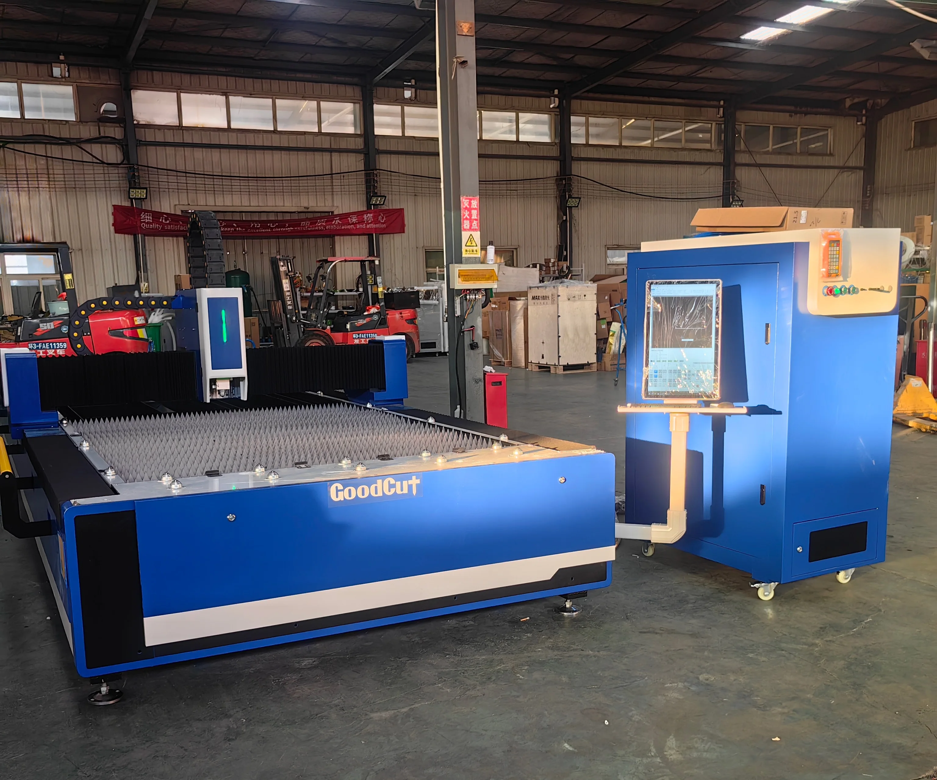 big size 6m metal sheet fiber laser cutting machine  high precision laser cutting machine