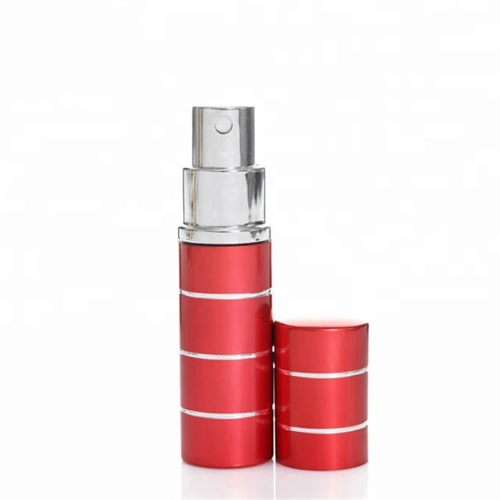 Hot Various Colours 10Ml Aluminium Metal Perfume Spray Atomizer Bottle