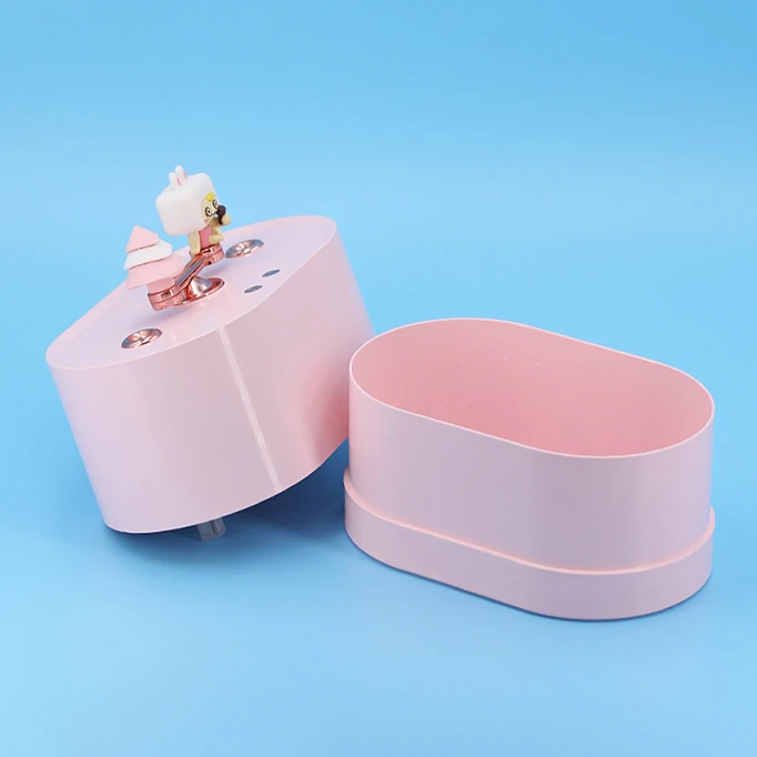 Индивидуальный заводской 100 мл 2000 мА/ч перезаряжаемый симпатичный Usb увлажнитель воздуха с музыкальной шкатулкой портативный увлажнитель для ребенка