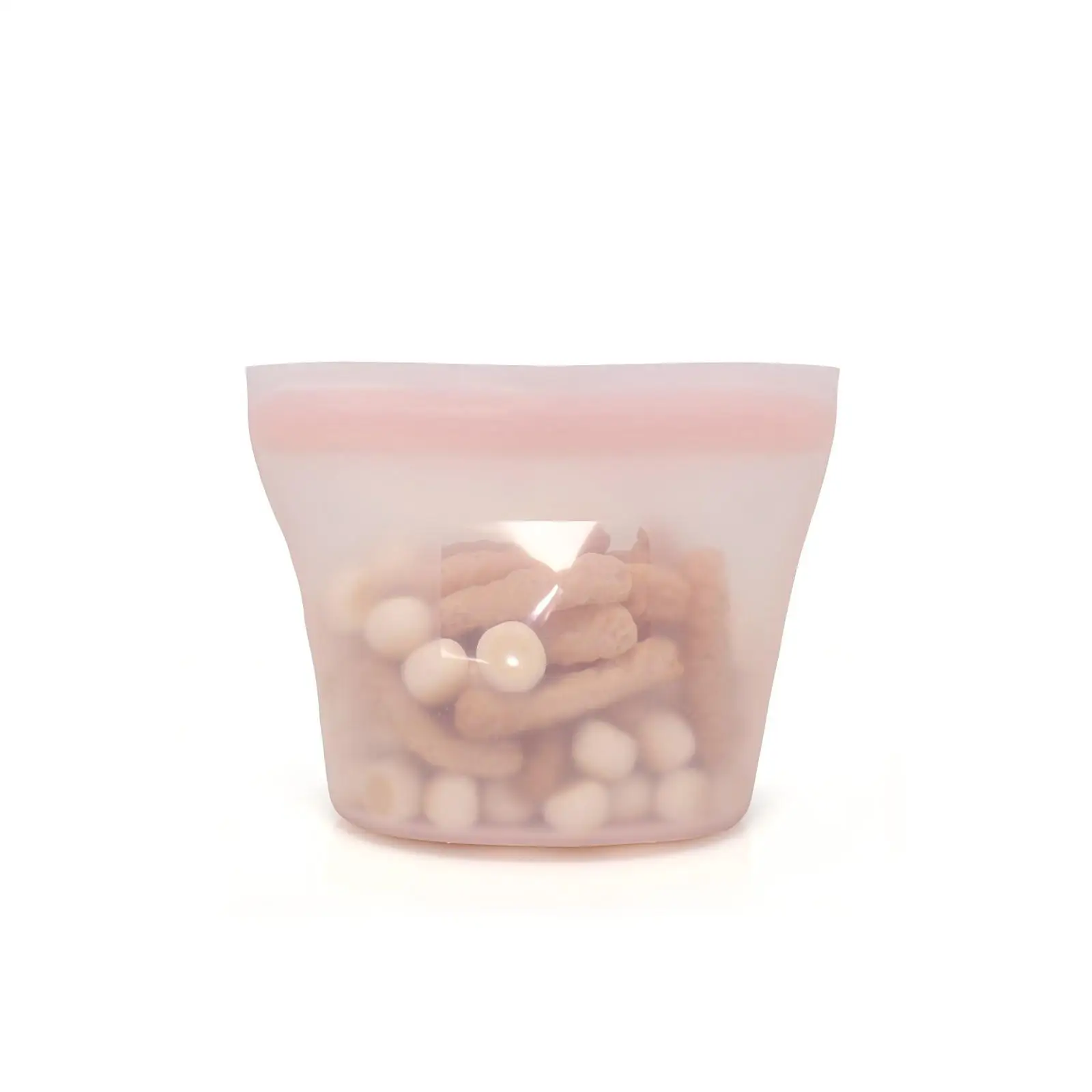 Custom Portable Food Grade Keep Fresh Container Pouch Travel Vacuum Storage Bags Set Reusable Silicone Food Bag For Packing Food