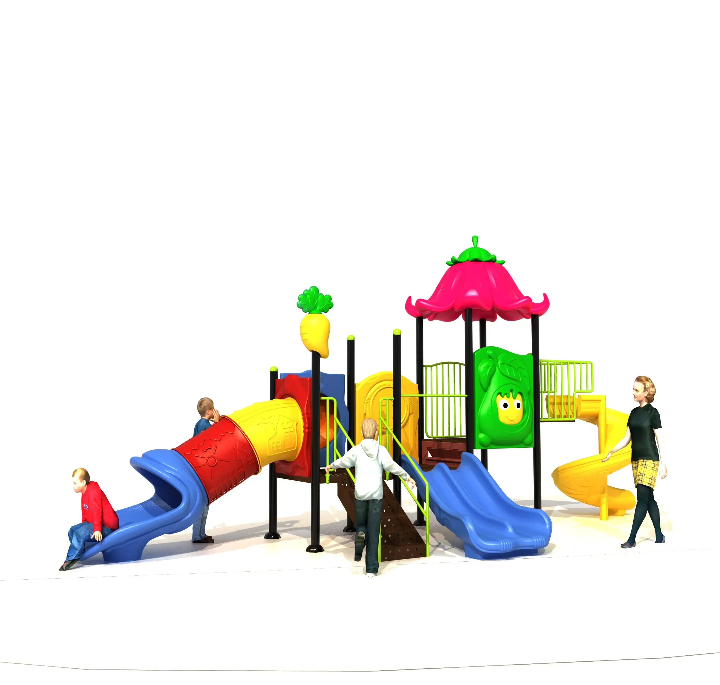Factory Price Strawberry Theme Amusement Park Outdoor Playground For Child