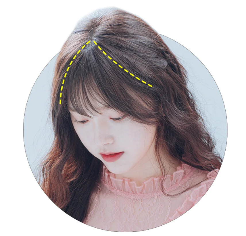 100% Real Human Hair Extensions Ultra Thin 3D Air Clip in Bangs Hairpiece with nice net Natural Flat neat Bangs for women
