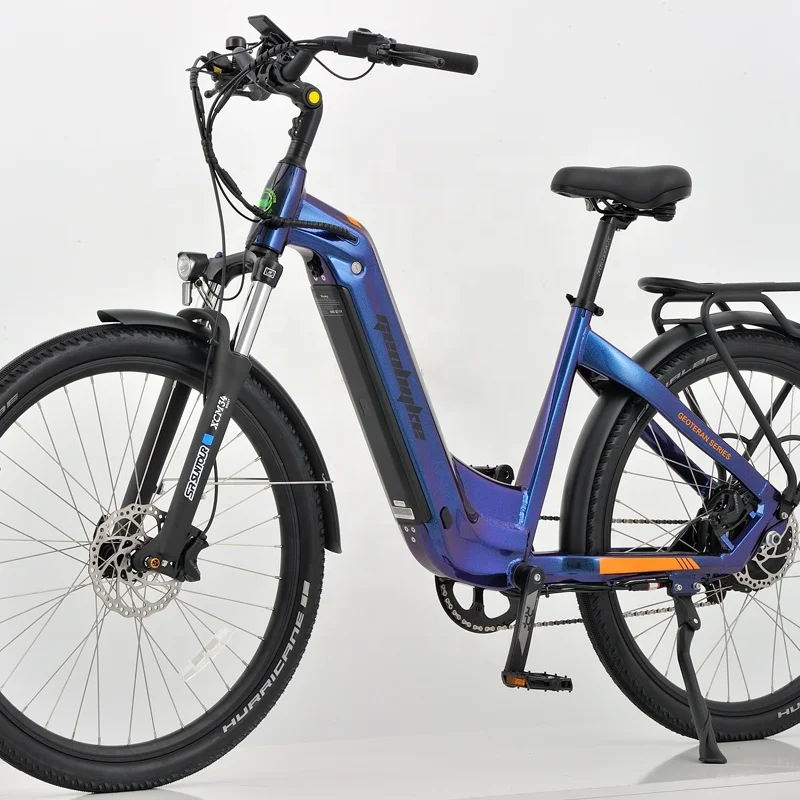 China Factory Women 26inch E Bike 48V 15Ah Hidden Battery Step Thru CIty Ebike 750W Bafang Brand Motor Fat Tire Electric Bike