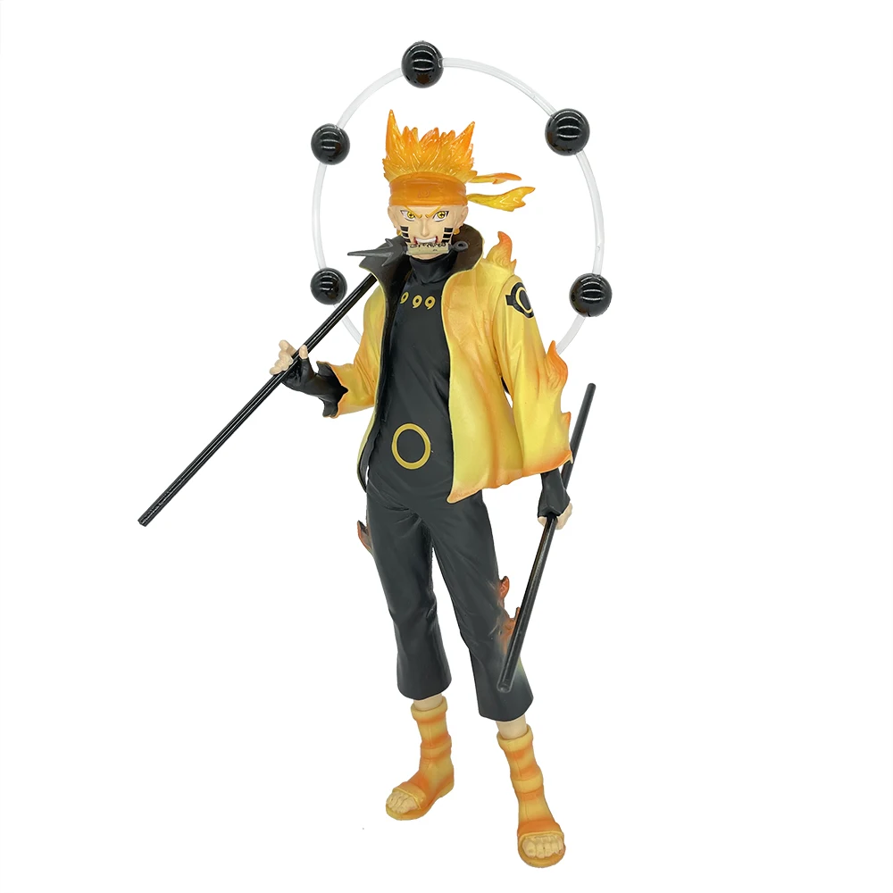 Anime figure toys 27.5cm Rikudousennin Modo Naruot Figures anime Sasuke action figure PVC model doll can be customized