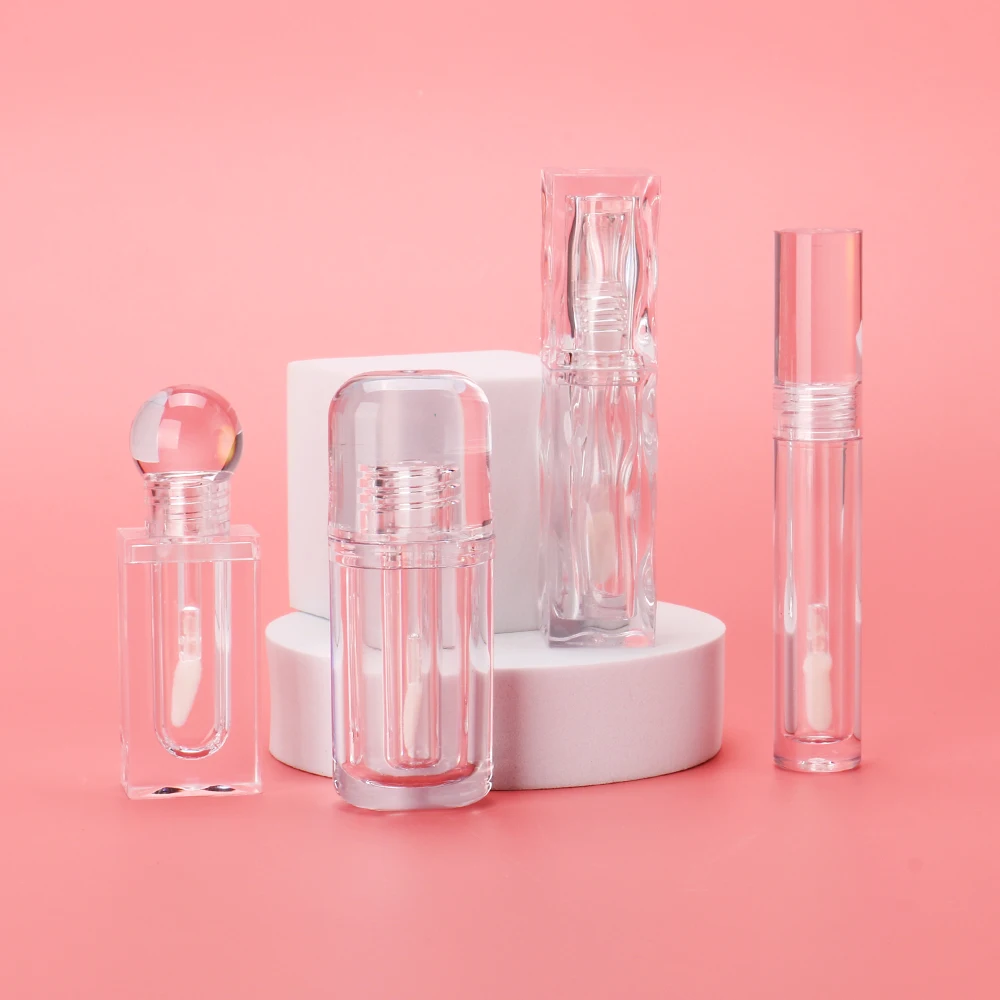 OMI Custom clear lip gloss tubes Recyclable Lip Gloss Container lipgloss bottle lipgloss tubes with custom logo