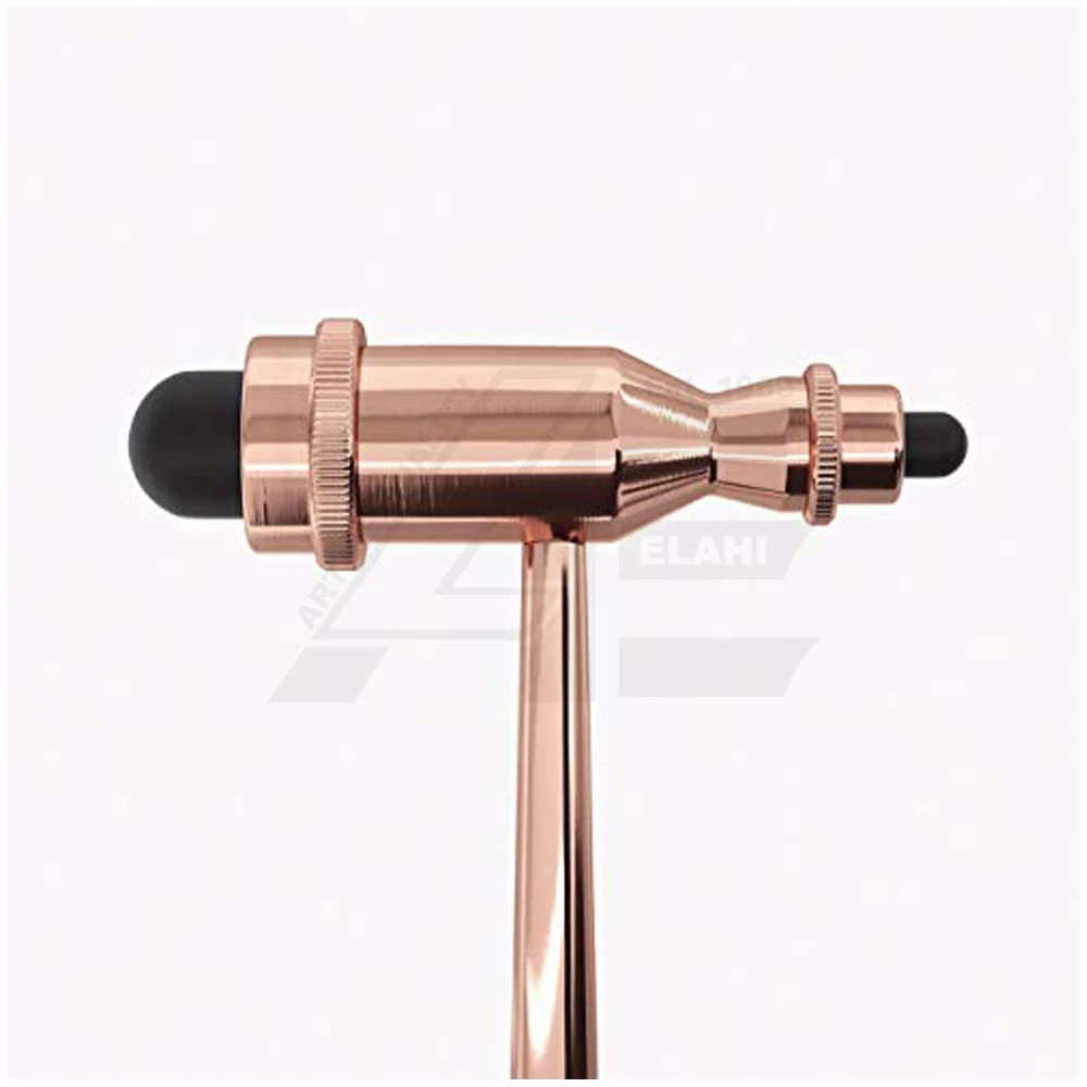Metallic Hot Best Selling Tromner Neurological Reflex Hammer with Pointed Tip Handle for Cutaneous and Superficial Responses