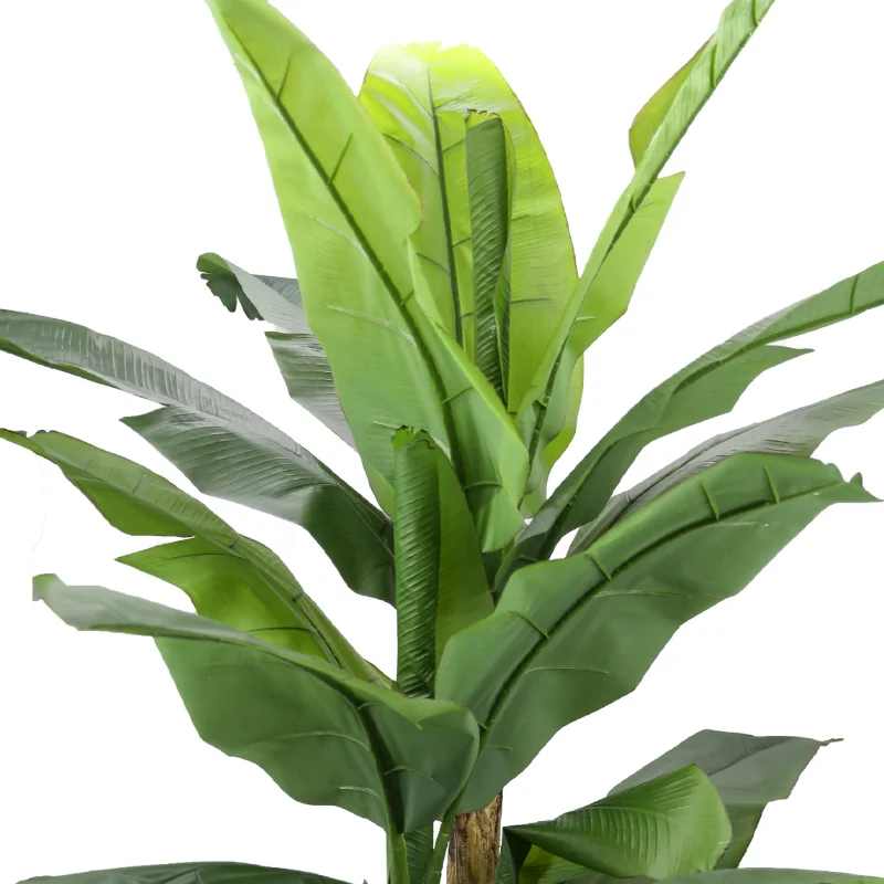 Hot Artificial Plant Banana Tree Large Leaf Products Leaves Fake Banana Tree Potted for Home Decoration