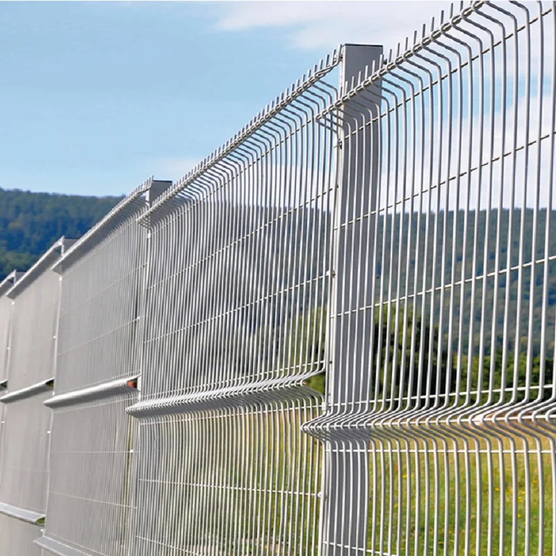 3D curved square post home garden fence welded wire mesh fence kenya