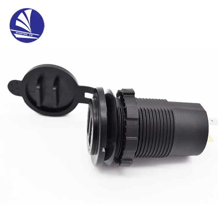 Fast Charging 3.0 USB Charger Socket Dual USB Power Outlet with QC 3.0 USB Port & 5V 2.4A Port Led Light for Car Boat Marine Rv