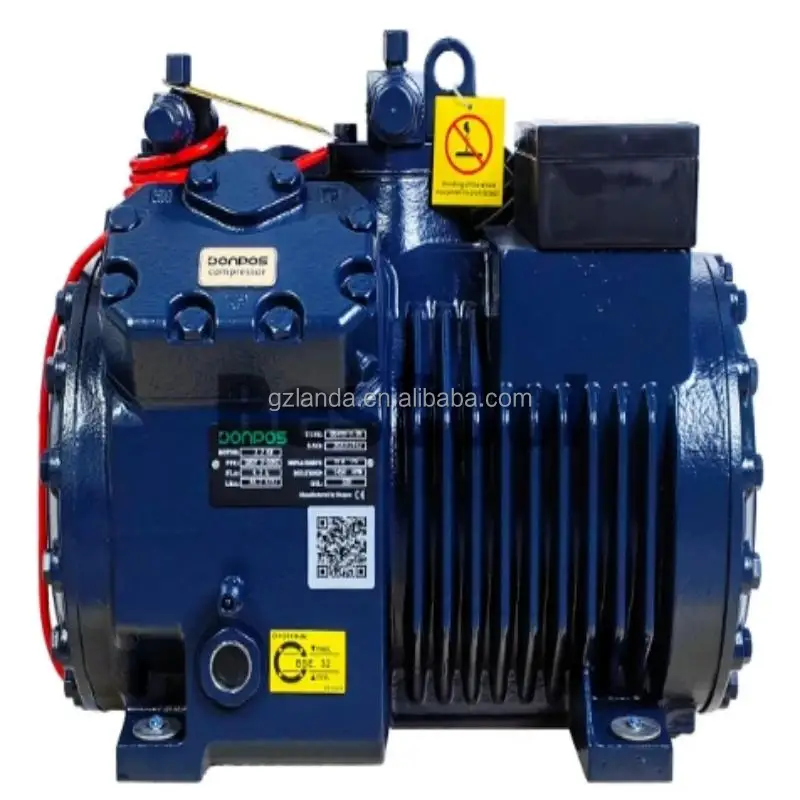 Donpos New Condition 20HP High Efficiency Used In Condensing R404 R22 Refrigeration Semi-Hermetic  Piston Chiller Compressor