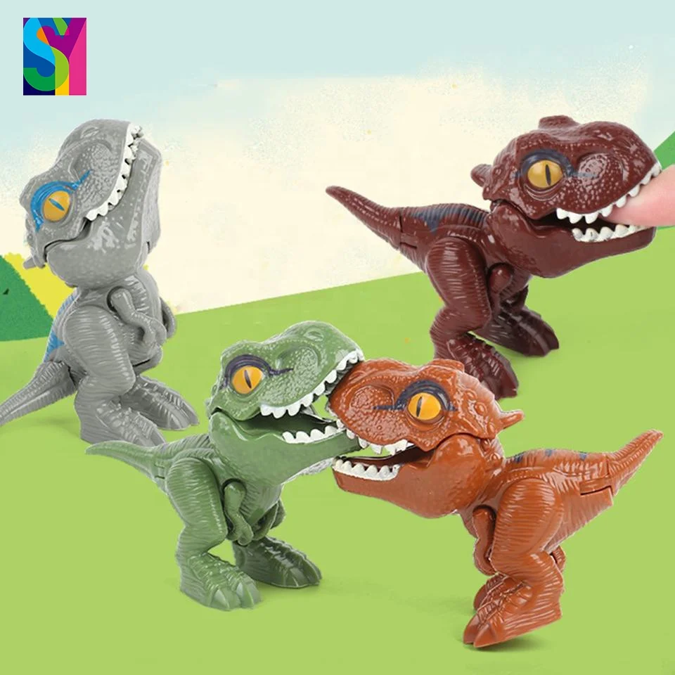 SY Funny Animal Tyrannosaurus Toy Plastic Hand Bite Finger Dinosaurs Toys