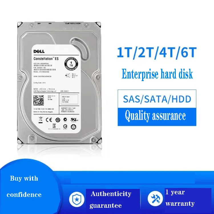 Dell disassemble used hard disk 16t sas 7.2k server dedicated 1 year warranty products are good