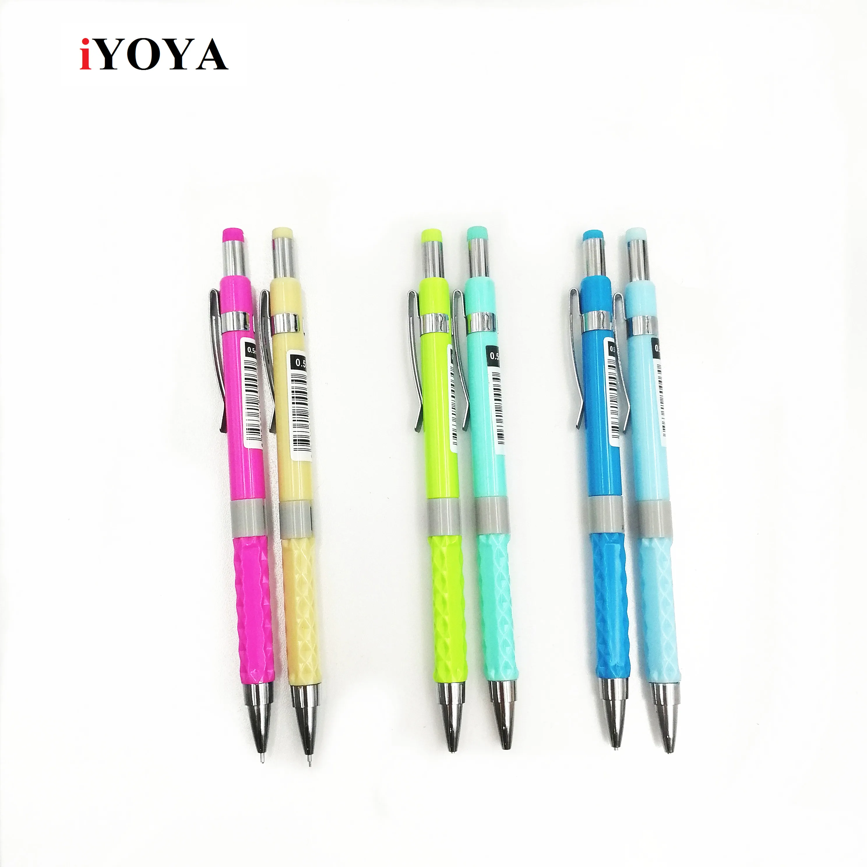 High quality custom 0.5 0.7 mechanical pencil with eraser