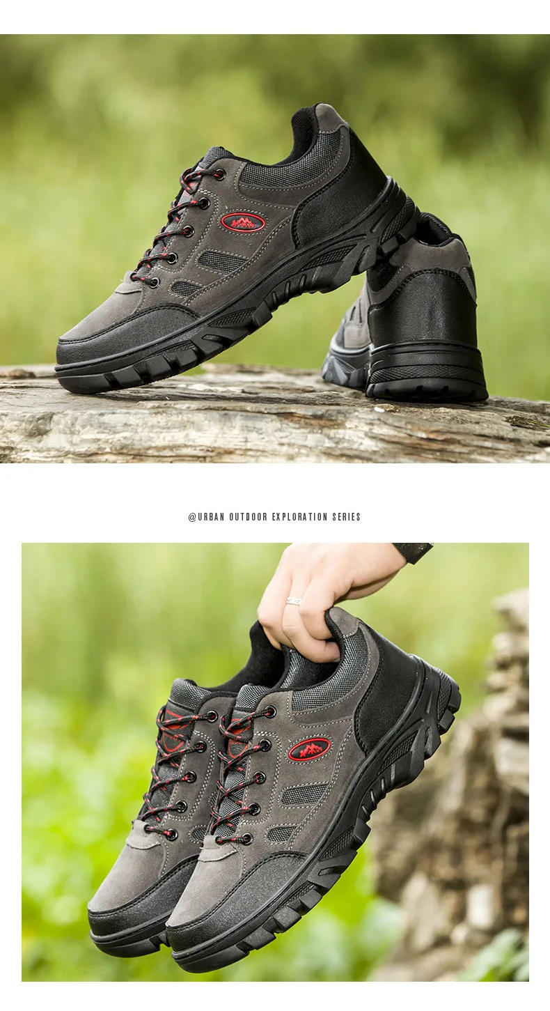 Breathable durable Mens Hiking Shoes low cut Boots Outdoor walking training trekking sneakers shoes for men