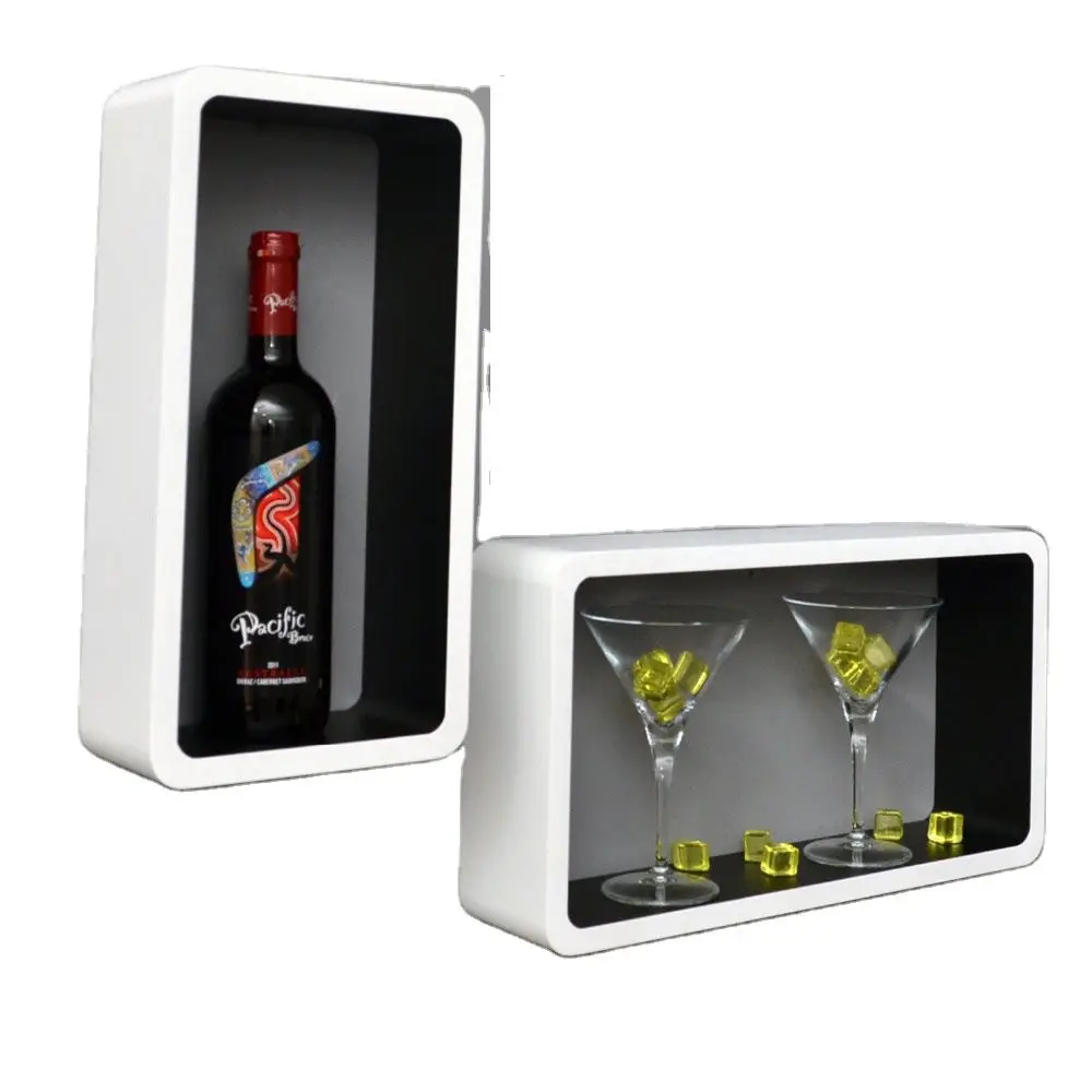 E1 MDF colorful cube wall shelf for home furniture display shelf cube shelf wall decor