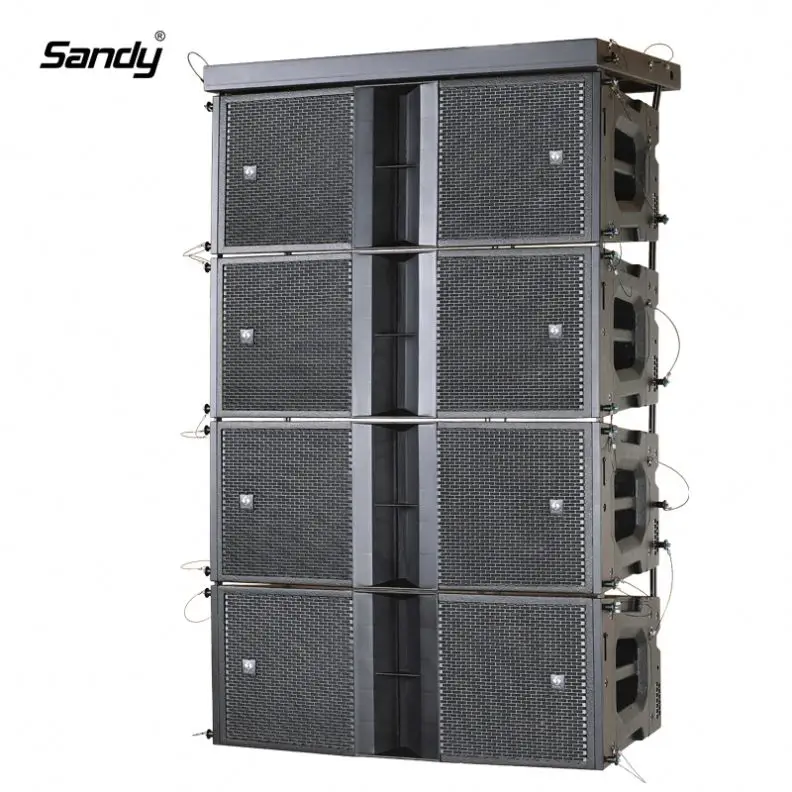 High-End Two Way Dual 12 Inch PA System Speaker Professional Line Array For Crusade Concert Stadium