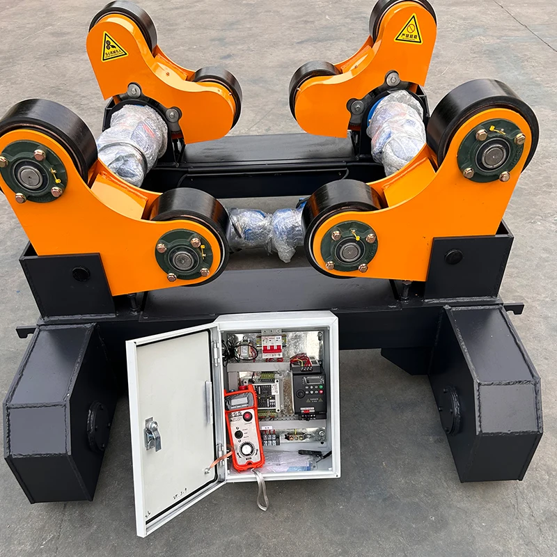 Bolt Shift Adjustable Rotary Turning Roll Pipe Welding Assistant Machine with Rubber Roller Material