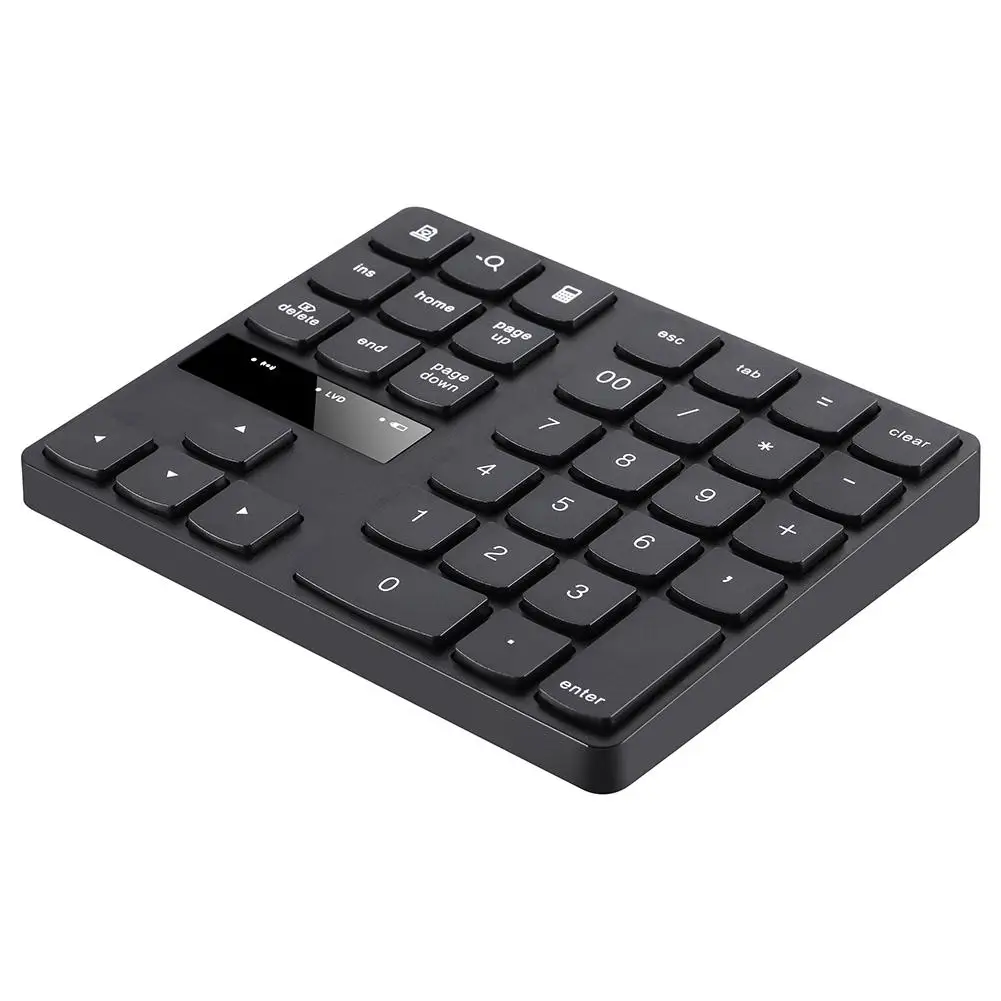 2.4G Wireless Numeric  Pad Keypad Rechargeable Silent 35 Keys  Digital Keyboard for Desktop Computer