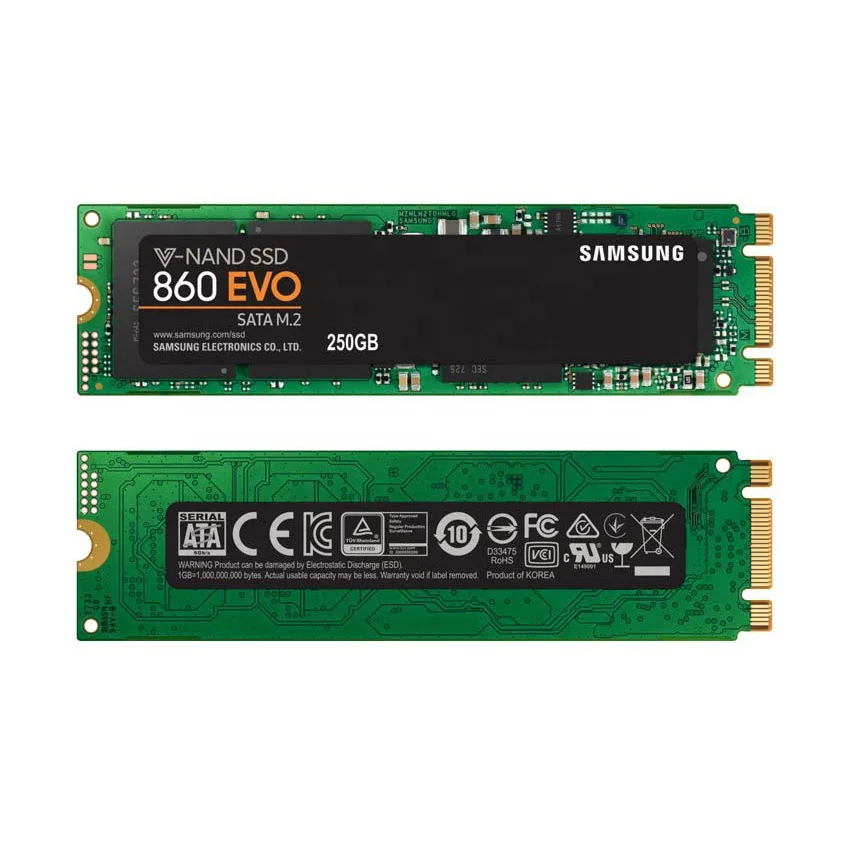 Оптовая продажа SAMSUNG 860EVO M.2 250 ГБ 500 Гб Розничная упаковка