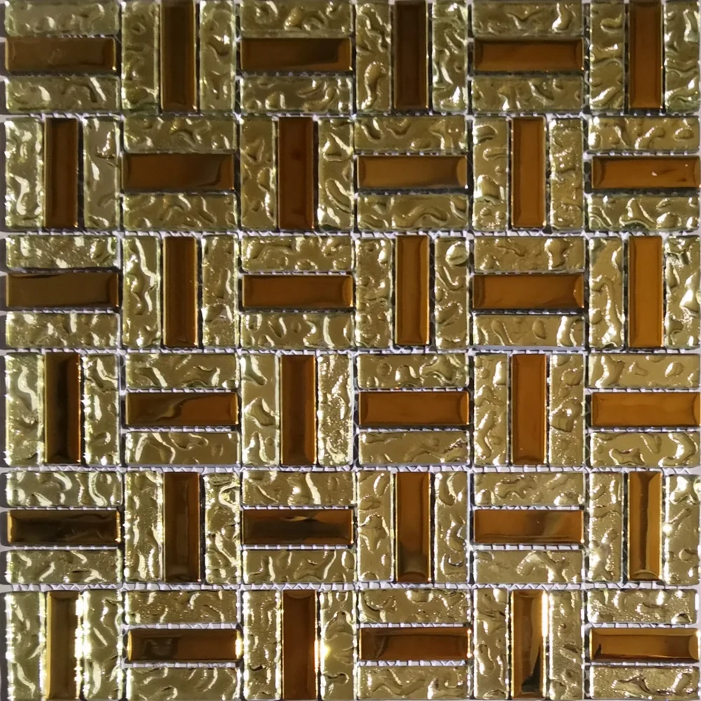wholesales glittery glass mosaic tile self adhesive mix color mosaic wall tile for ktv and shower room