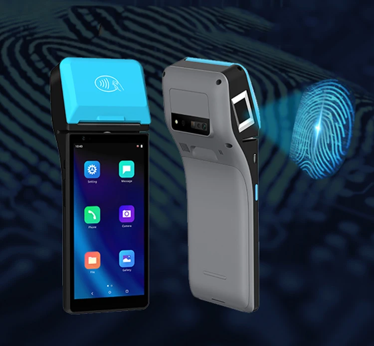 4G/3G/2G WLAN Bluetooth VPN NFC Android Touch Screen POS Terminal With Built In Battery Z500C