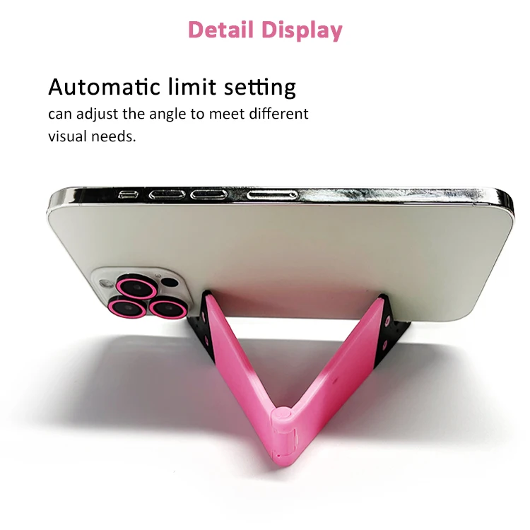Mobile Phone Lady Bag Take Mini Foldable Flexible V Stand Mobile Watch Video Desk Holder for iPhone Samsung 4.7//5.5/6.1/6.5inch