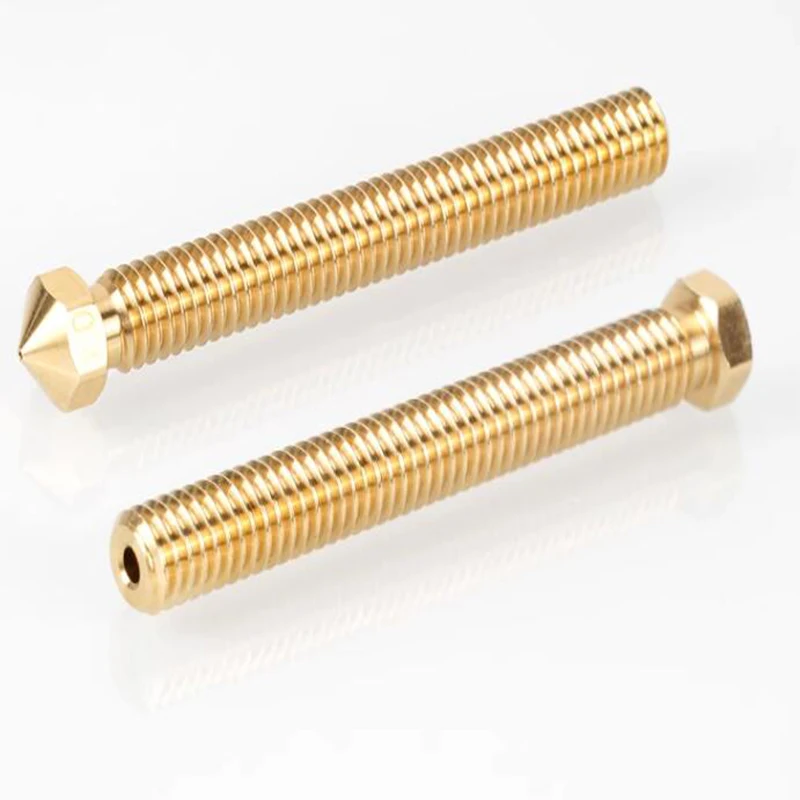 WS2293 3D printer accessories large flow and large diameter brass nozzle extended volcano super nozzle E3D nozzle
