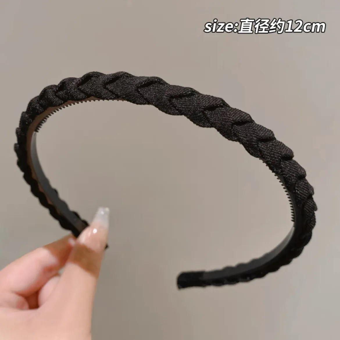 New Simple Wash Face Headband Korean Fashion Twist Non-slip Hair Band With Teeth Women Vintage Fabric Hair Accessories