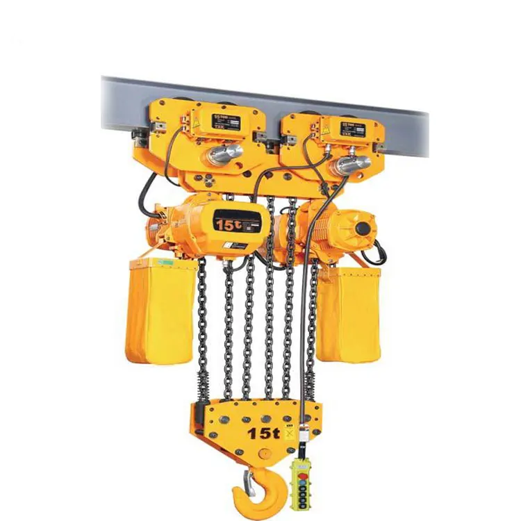 Heavy duty large capacity 10 ton 20 ton 30 ton 50 ton electric chain hoist with motorized trolley