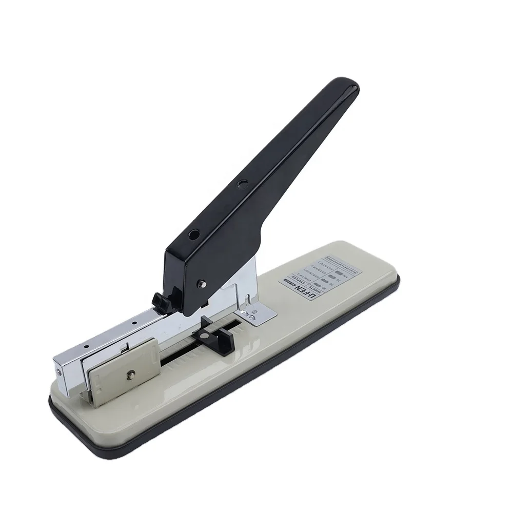 UFEN Office manual metal jumbo size magazine 100 sheets heavy duty long arm reach stapler
