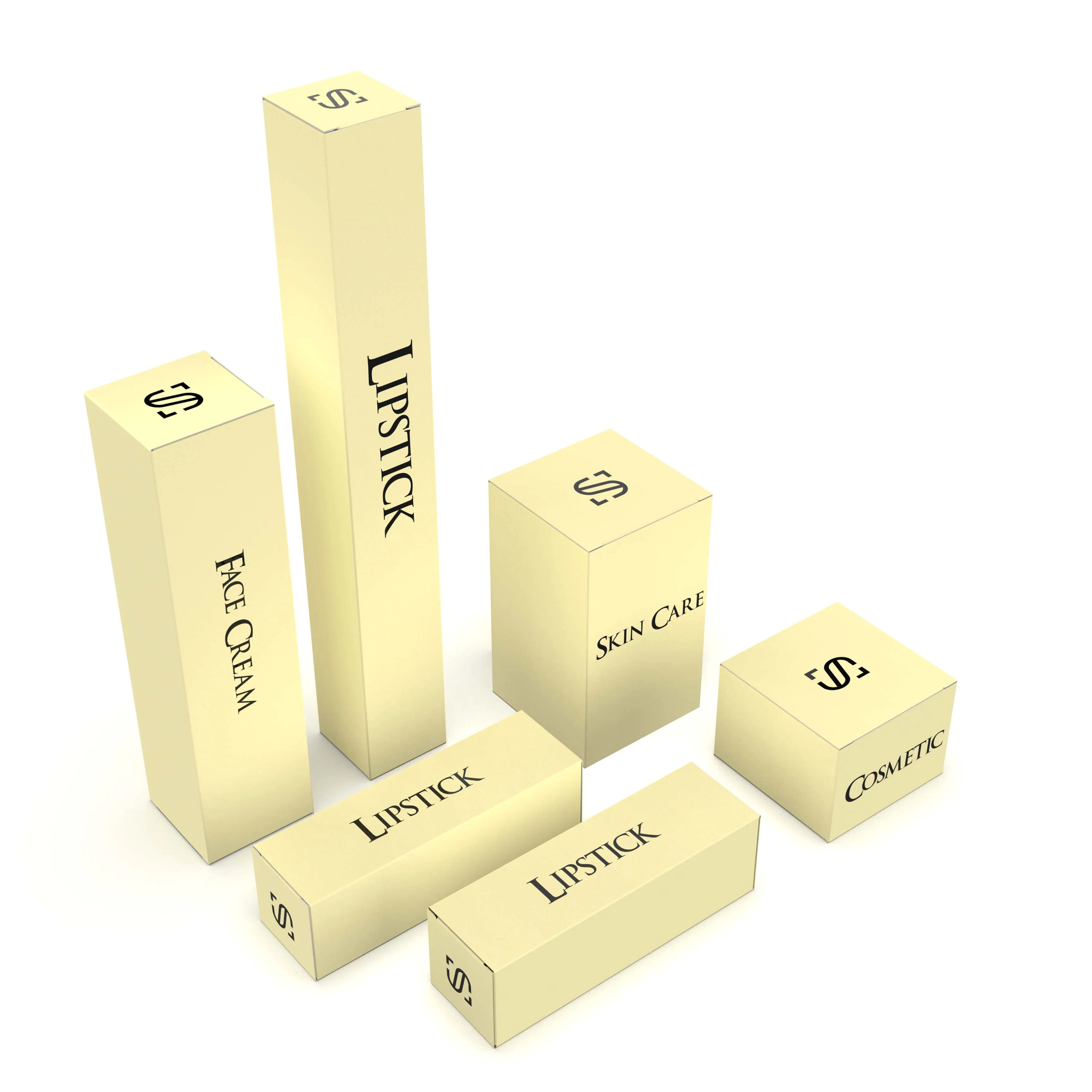 Recyclable Custom Beauty Packaging Box  Skincare Packaging Cosmetic Packaging Boxes Collapsible Makeup Gift Card Box