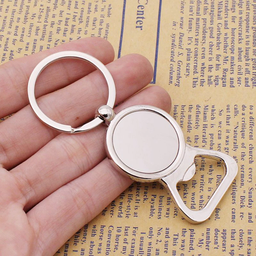 Factory Wholesale Custom Logo Sublimation Blank White Stainless Steel Bottle Opener