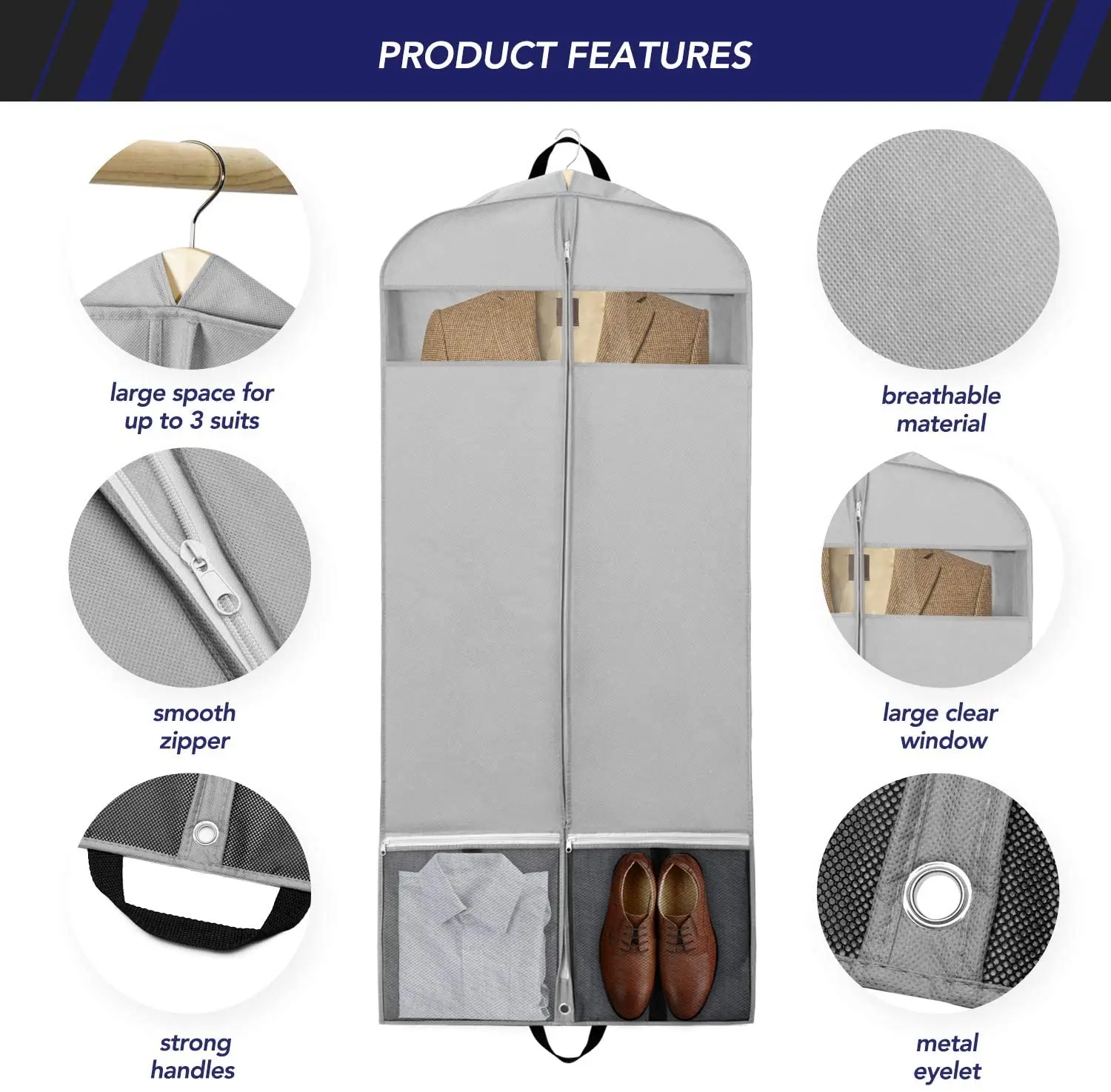 Coat Cover Non Woven Suitbags Custom Coat Bags