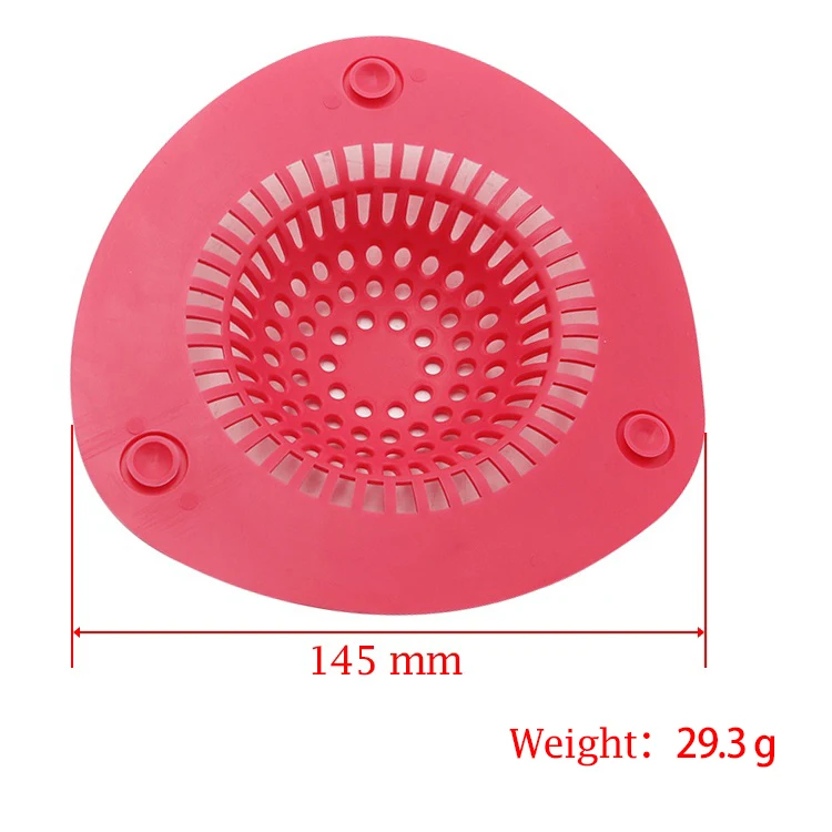  Guida 661048 Wholesale Creative Shower Drain Hair Catcher Silicone Kitchen Bathtub Cover Sewer Anti-Clogging Sink