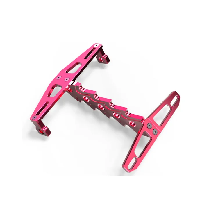 Motorcycle License Number Plate Holder Frame with LED Light CNC Aluminum Adjustable Moto Accessories Turn Signal Light Bracket