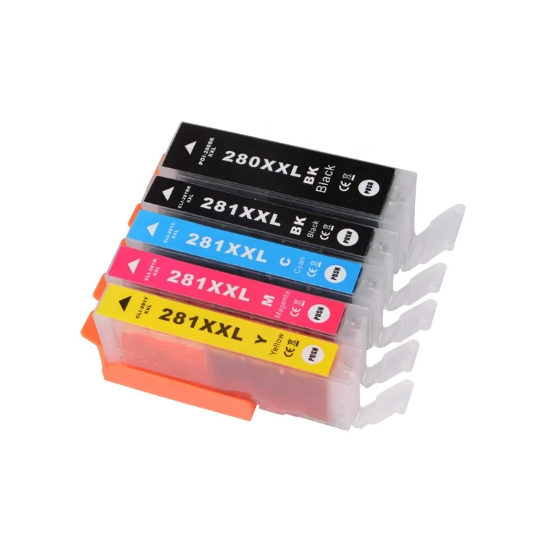 Compatible Inkjet Ink Cartridge for Canon PIXMA TS9120 Printer 280 281 PGI-280 PGI280 CLI-281 CLI281