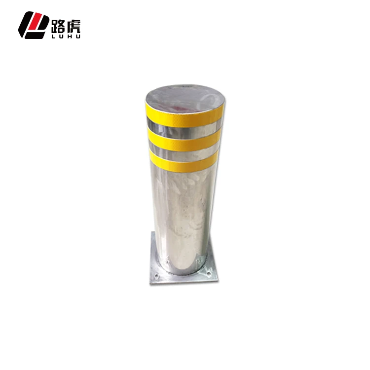 Warning Post delineator 160x500x2.0mm Flat cover stainless steel Safety Bollard Traffic Warning Post