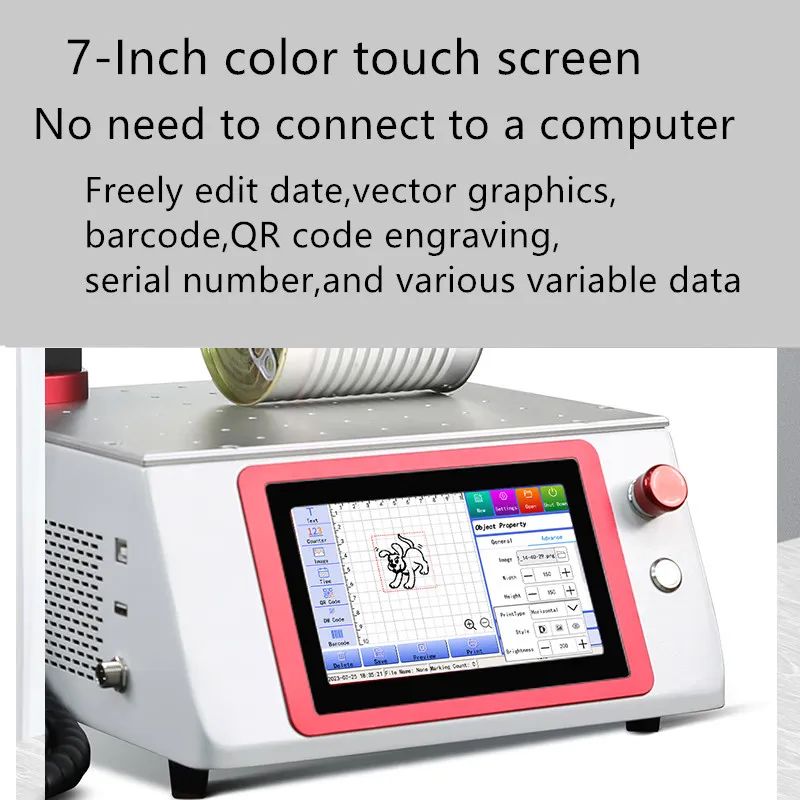 20W Portable Handheld Laser Fiber Marking Machine Laser Marker Laser Engraving Machine