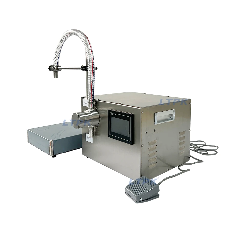 G25A Single Head 5L 10L Vinegar Edible Essential Oil Milk Essence Ink Juice Soy Sauce Food Grape Magnetic Pump Filling Machine
