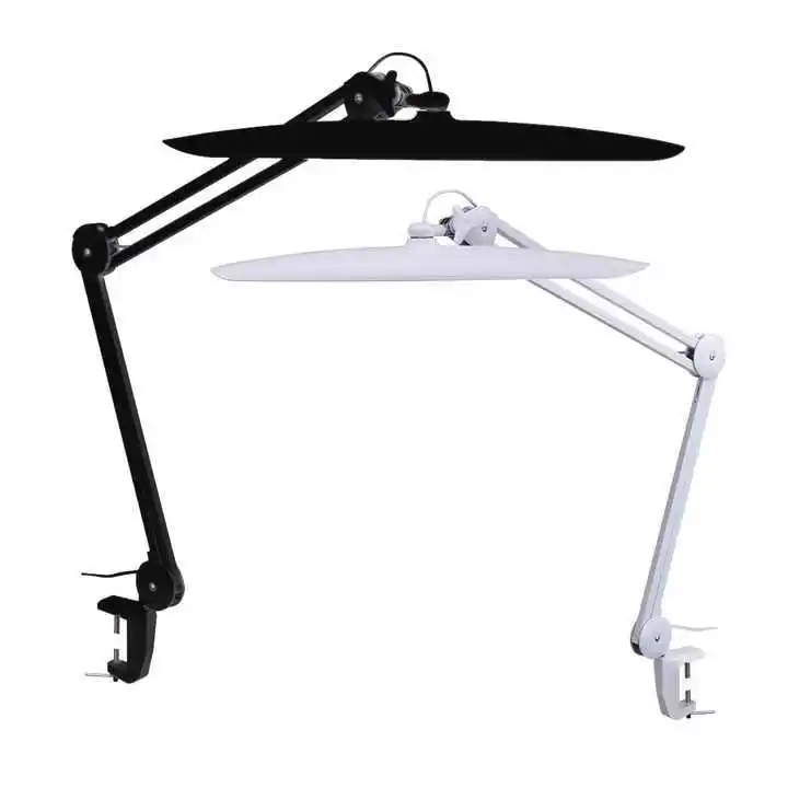 2024 New Products 24W LED Desk Clamp Lamp Manicure Eyelash Extension Lash Light Flexible Nail Table Lamp for Nail Salon