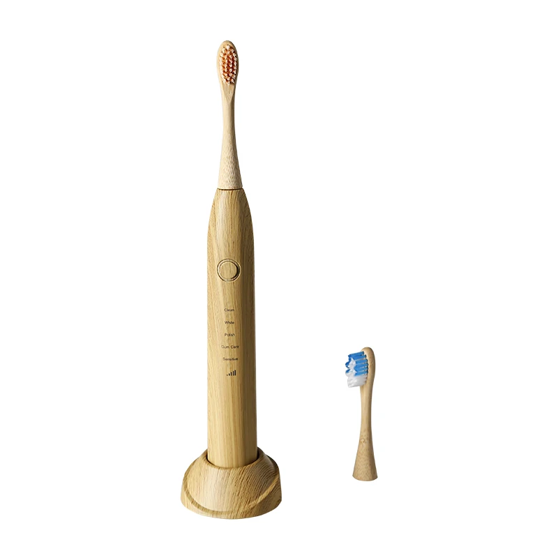 Rechargeable Tooth Brushes Sonic Electric Toothbrush Smart Bamboo Toothbrush Bamboo USB Charger Smart Sonic Electric Toothbrush