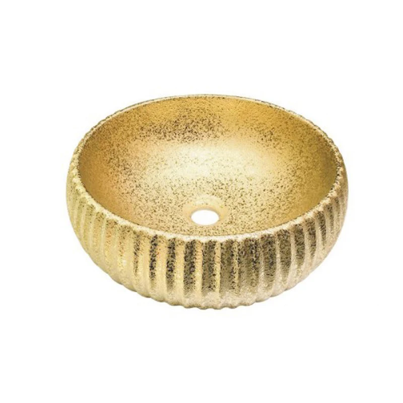 New Elegant Bathroom Washing Hand Above Counter Top Basin Luxury Ceramic Basin Sink