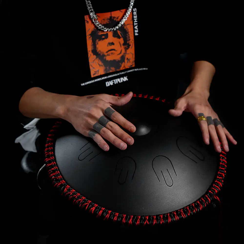 Hluru HS handpan барабана 14 дюймов D незначительные hangpan handpan стали язык барабан