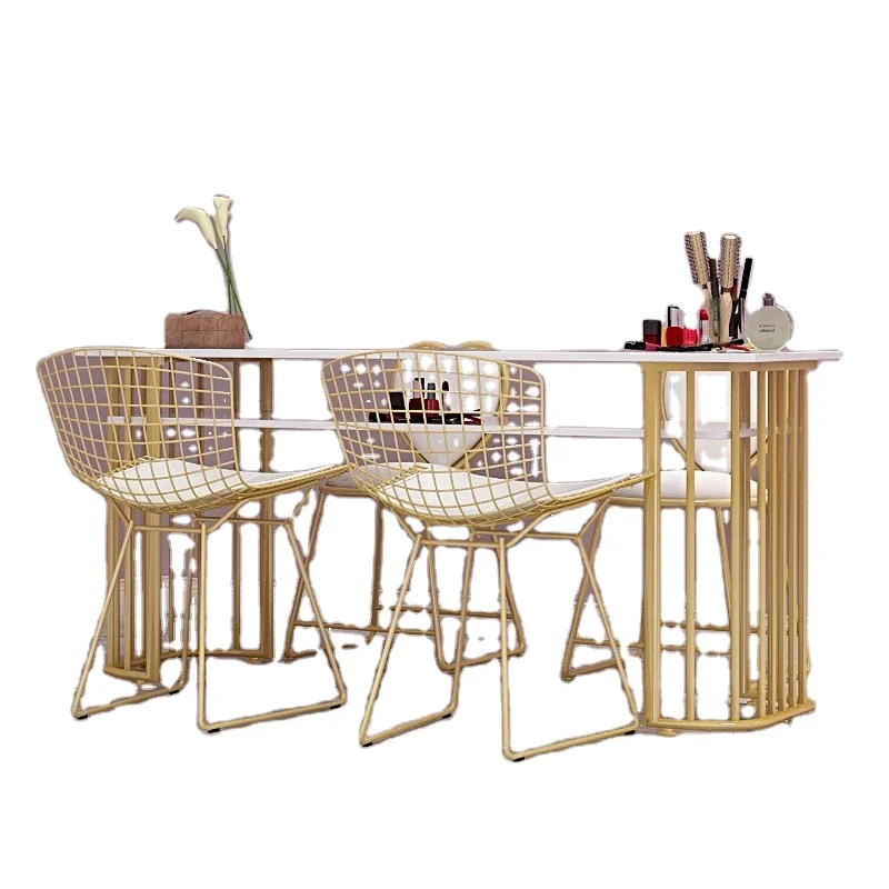 140CM Manicure Table and Chair Set Furniture Double Seat Nail tables