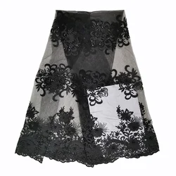 factory cheap price high quality guangzhou simple red embroidered lace fabric