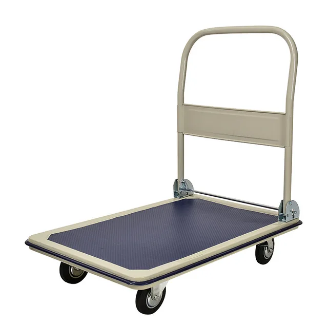 Load 150KG/300KG Steel Platform Trolley Cart Factory Portable Moving 4 rounds dollies