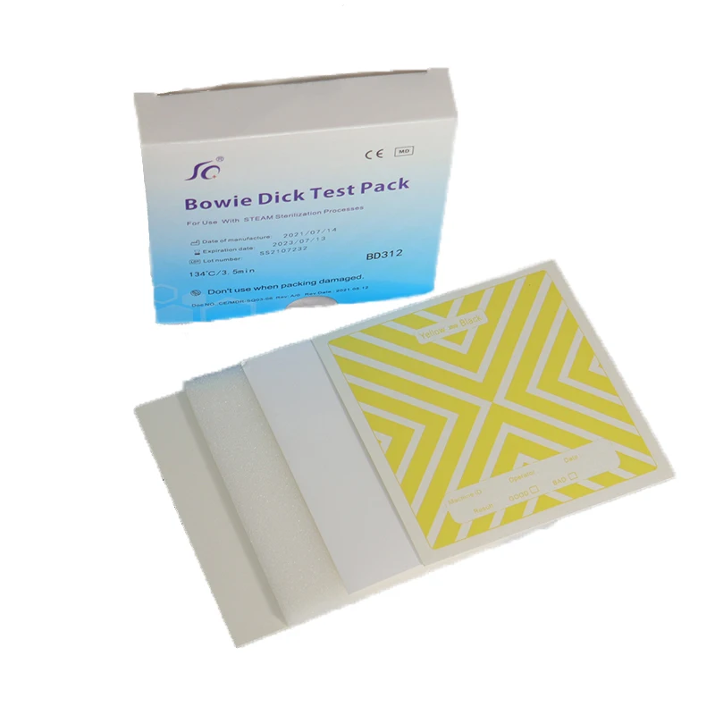 disposable BD test pack CSSD usage BD for hospital bowie and dick test pack